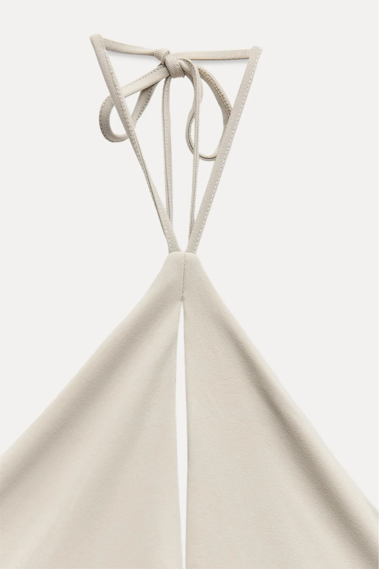 Zara dress gown fitted maxi bodycon Gray Halter formal evening wedding - Image 13