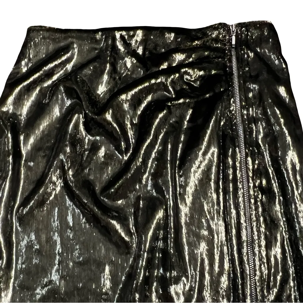 Reiss Womens Ruched Shimmer Skirt Size 2 Holiday Cocktail Party Evening Event - Image 4