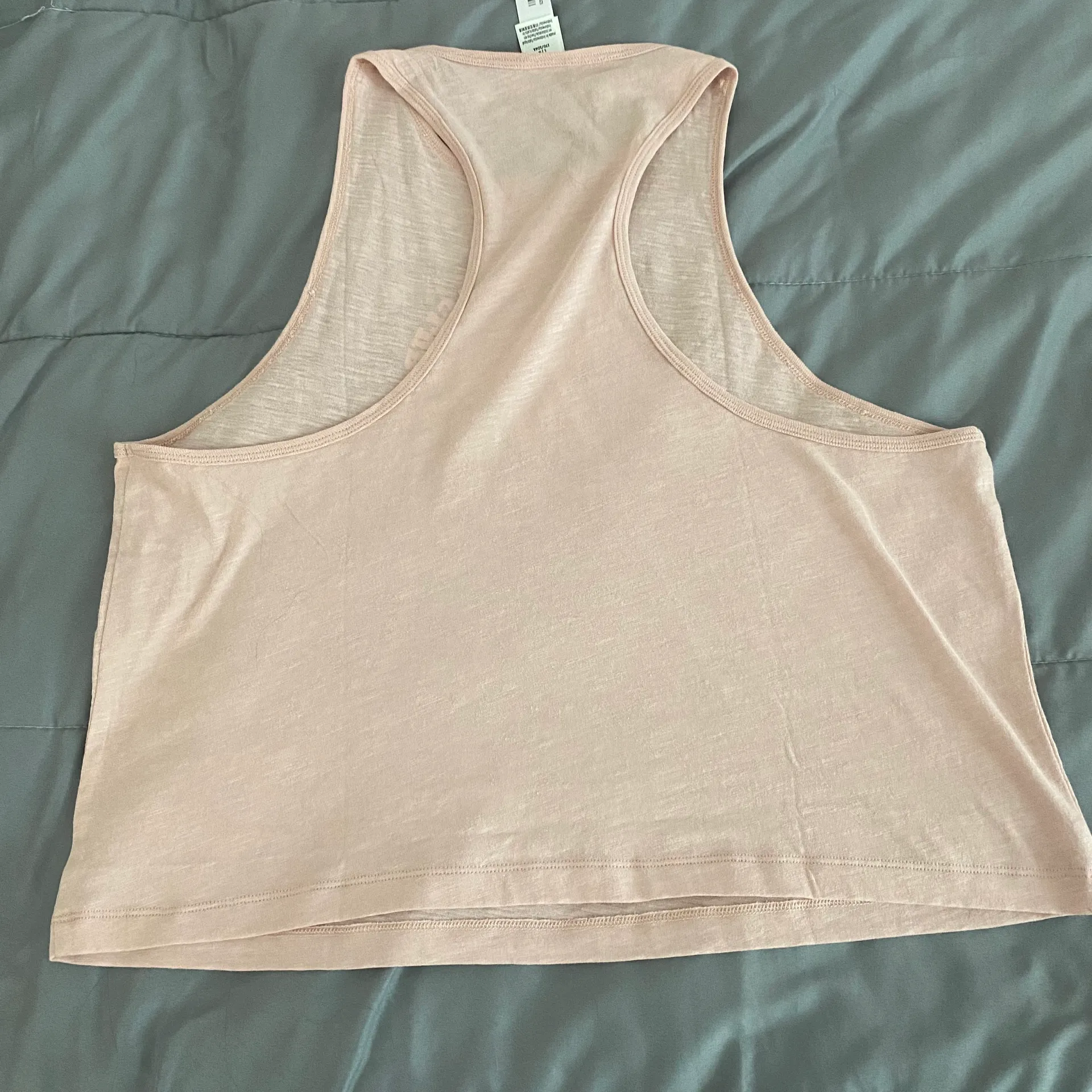 NWT VS PINK cotton cropped racerback tank top - size L  - Image 4