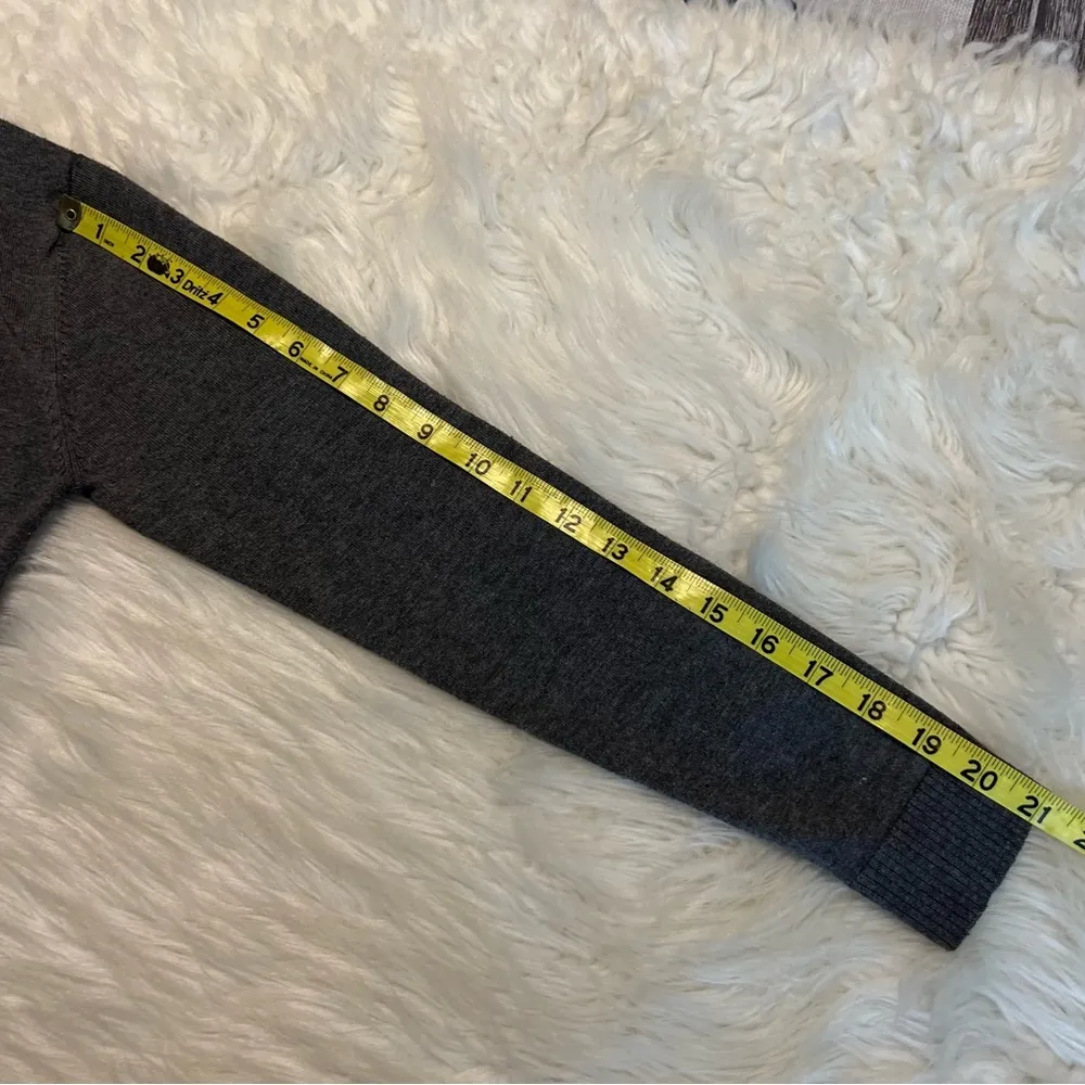 Free w/ purchase Open Front Gray Cardigan Sweater Women’s Size Small Rope Detail - Image 8