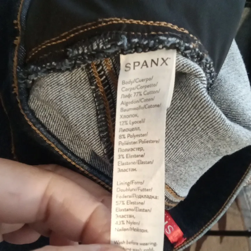 SPANX Flare Jeans Pull Over Tummy Control High Rise  Womens S/P - Image 9