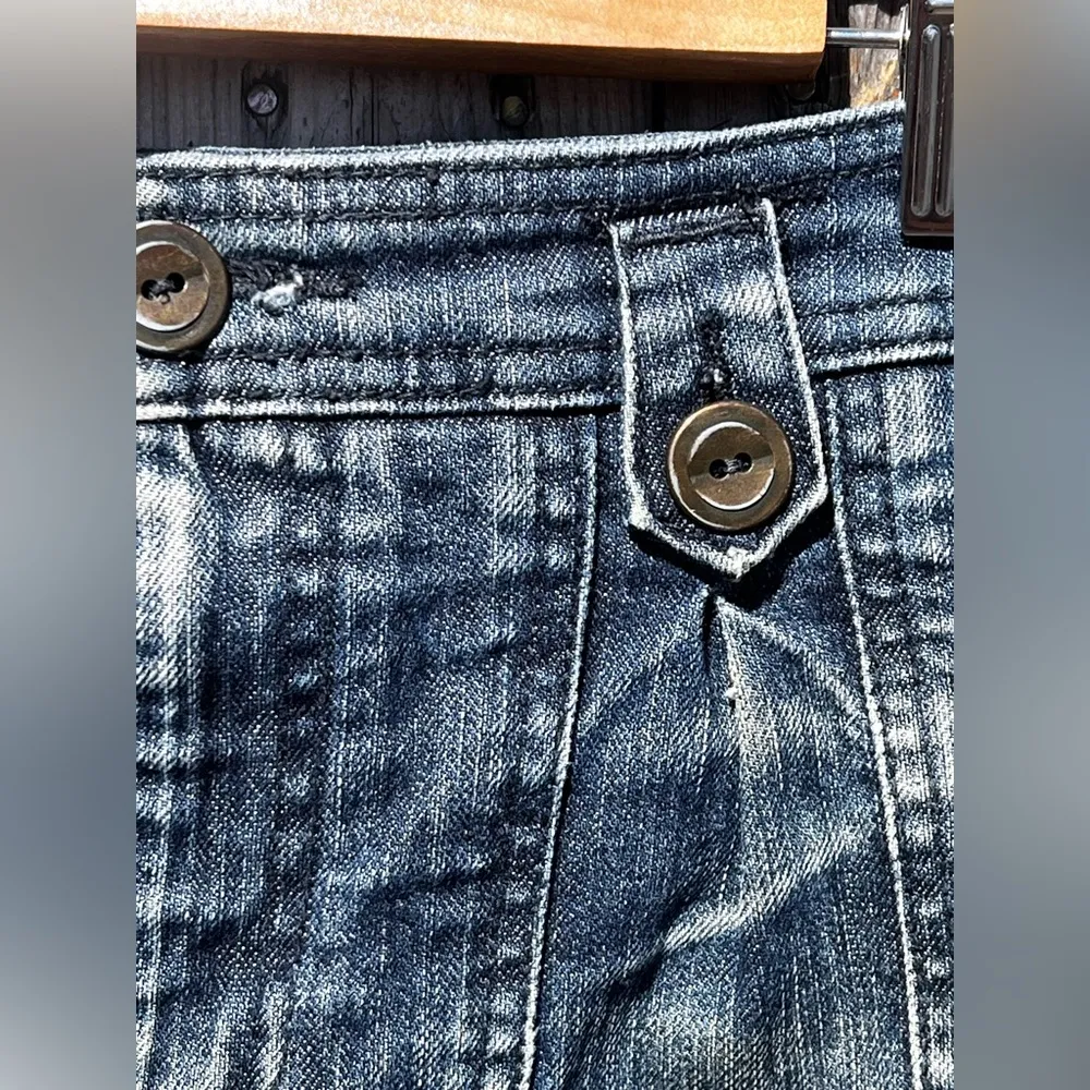 Anthropologie Pilcro &  The Letterpress Denim Pencil Skrit - Image 6