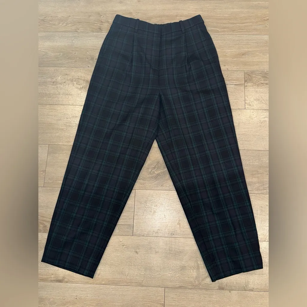 JCrew Bi-strech wool tapered pant in Black Watch‎ tartan - Image 3