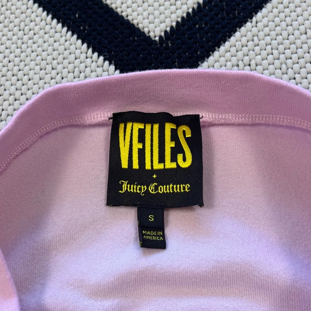 Juicy Couture X VFILES Pink Velour Crew Neck Sweatshirt Small - Image 16