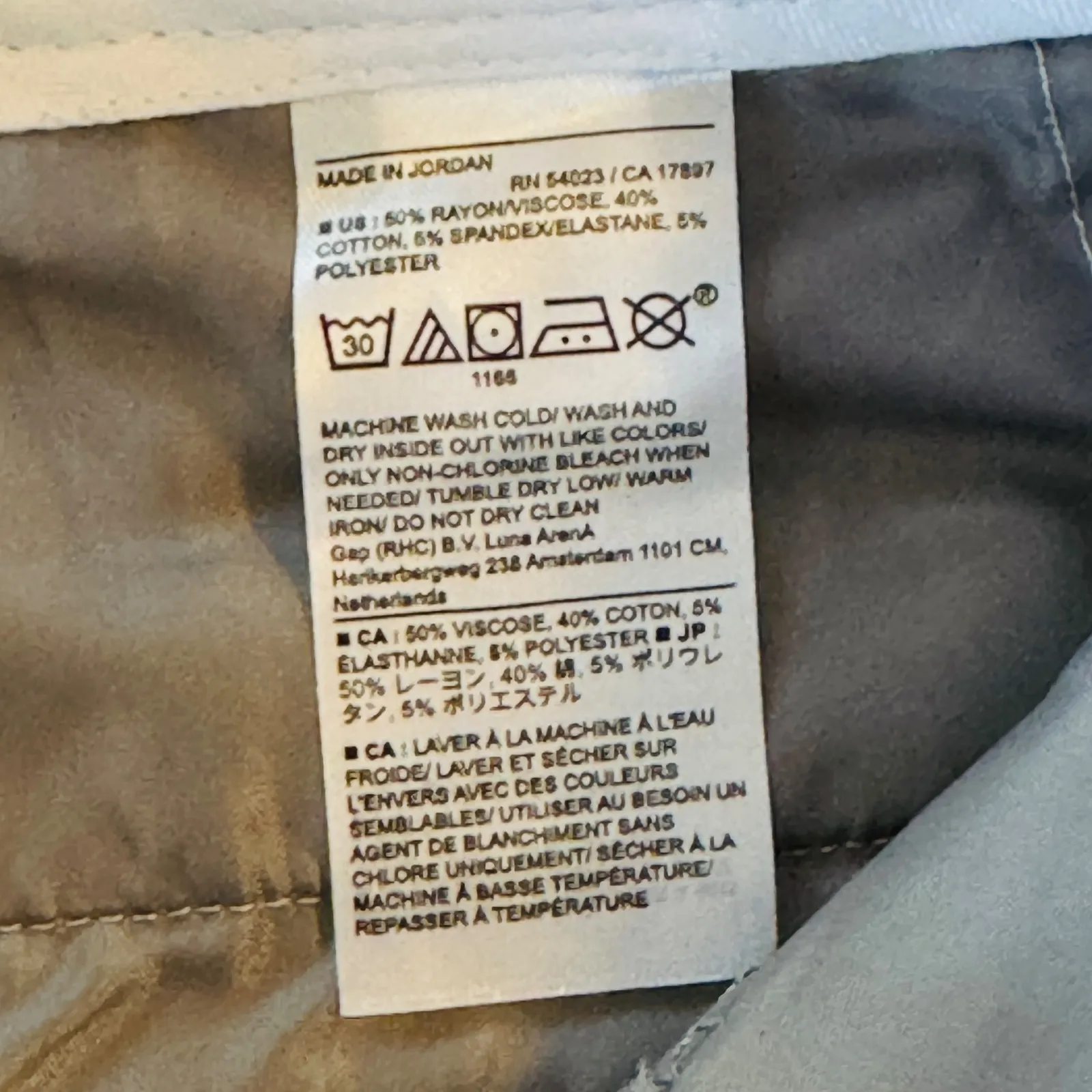 Banana Republic Sloan‎ Slim Ankle Pants Gray 2P Petite Work Trouser Dress Office - Image 4