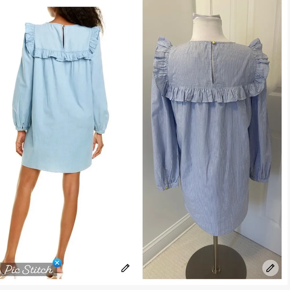 Sail To Sable Striped Ruffle Front Dress - Image 3