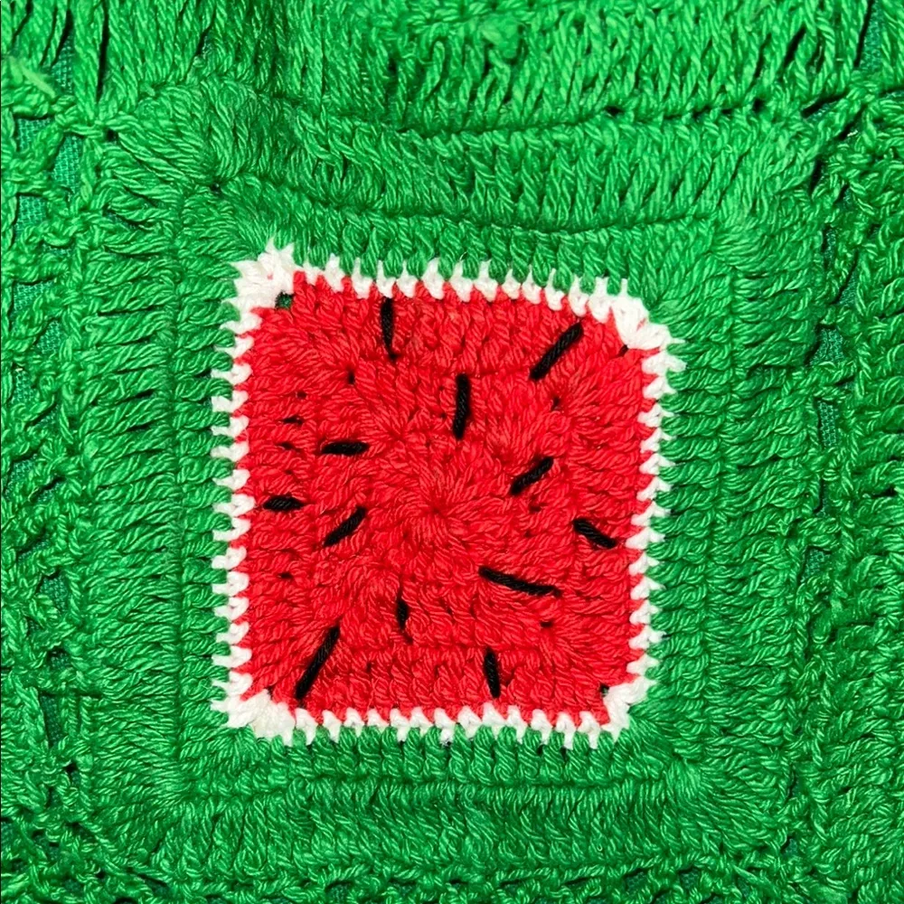 A&B Limited Edition | Watermelon Crochet Tote Bag Green - Image 3