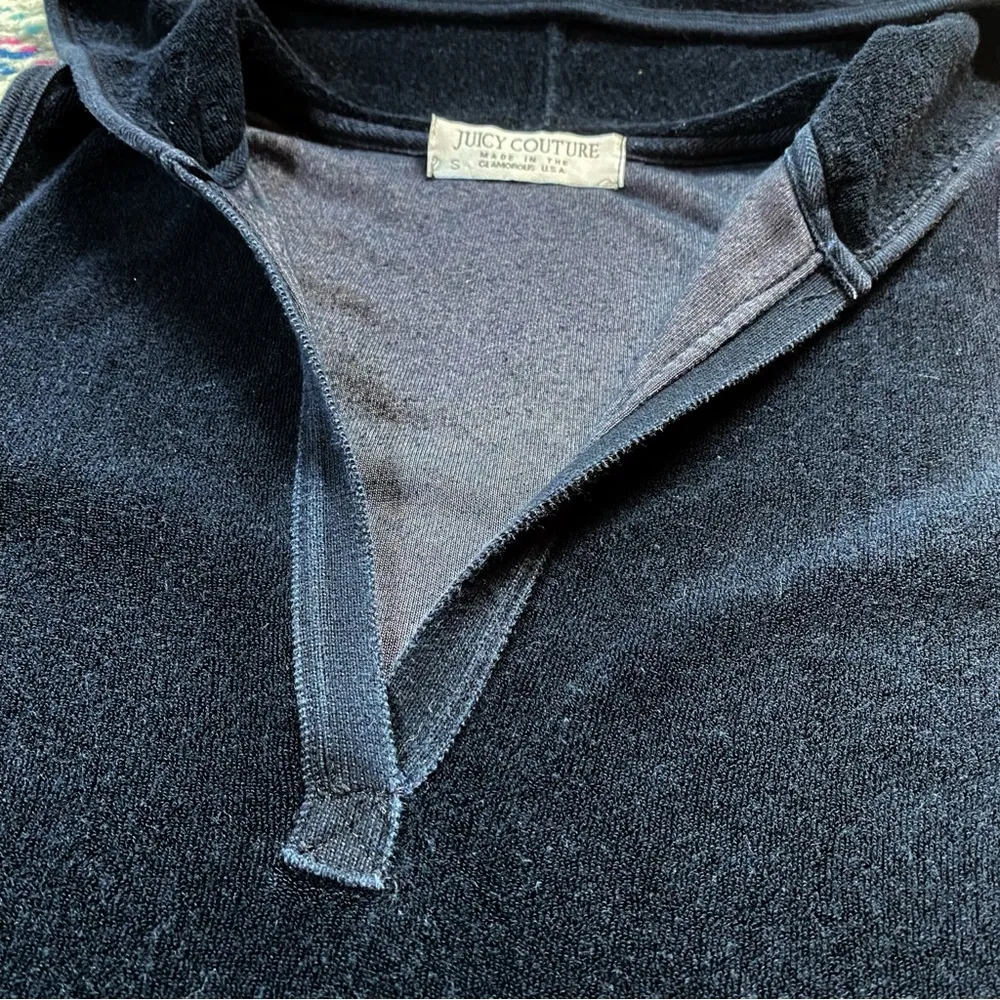 Vintage 90s/Y2K Juicy Couture Terry Hoodie Sleeveless Dress - Image 3