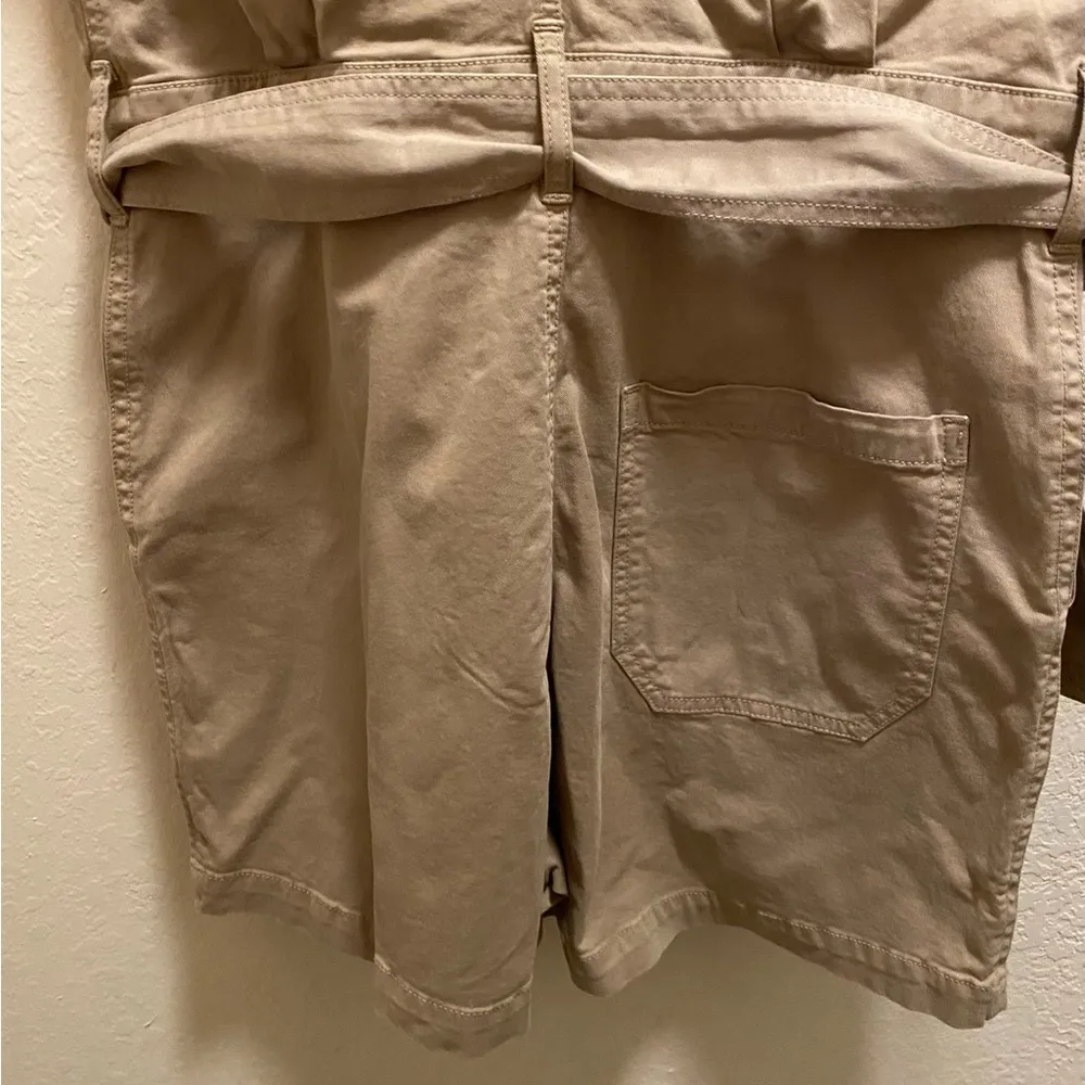 CURRENT/ELLIOTT The Serenity Short Sleeve Romper Size S In Oak New With Tag - Image 11