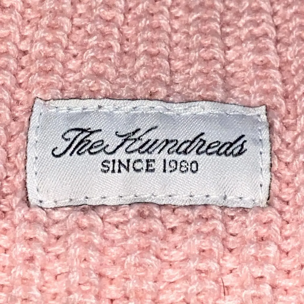 THE HUNDREDS PASTEL PINK BEANIE Stocking Cap Knit Hat - Image 3