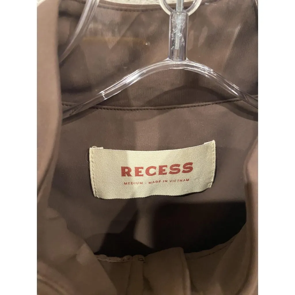 Recess Merrit Dress Womens Medium Brown Sleeveless Zip Golf Tennis - Image 3