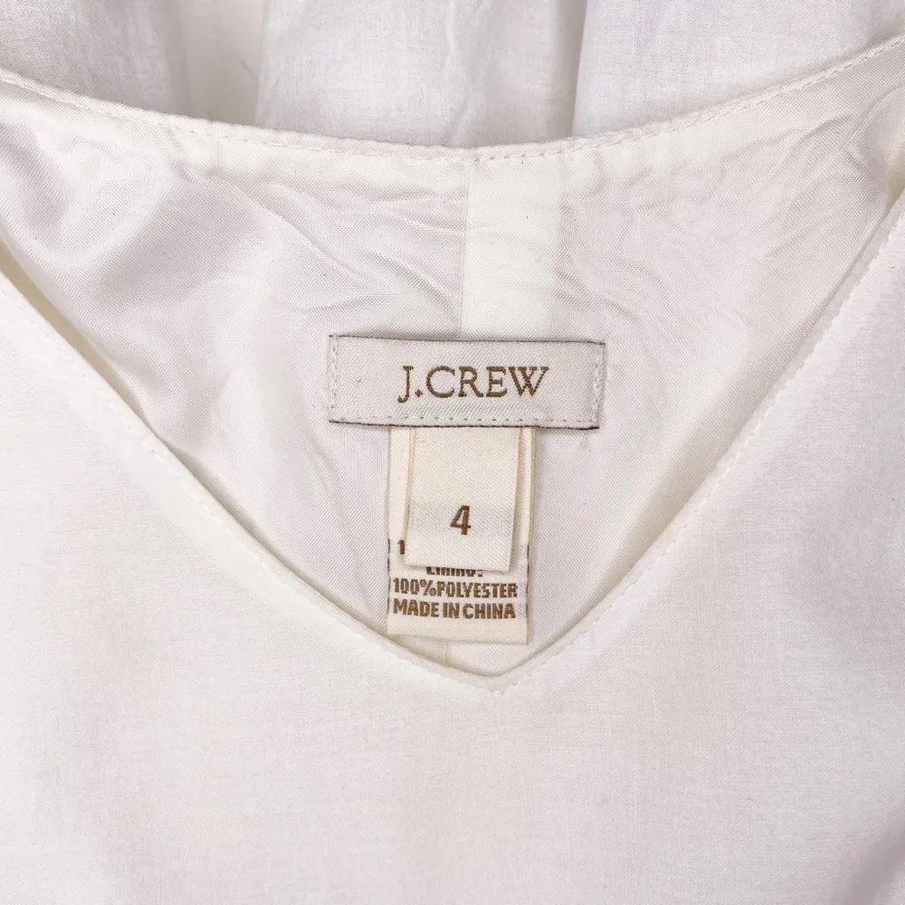 J. Crew White Delaney Eyelet Shift Dress with Pockets 4 Small - Image 11