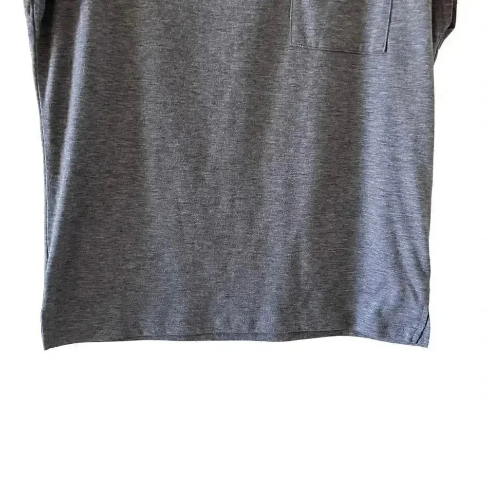 Mirol Charcoal Gray Short Sleeves Minimalist T - Image 4