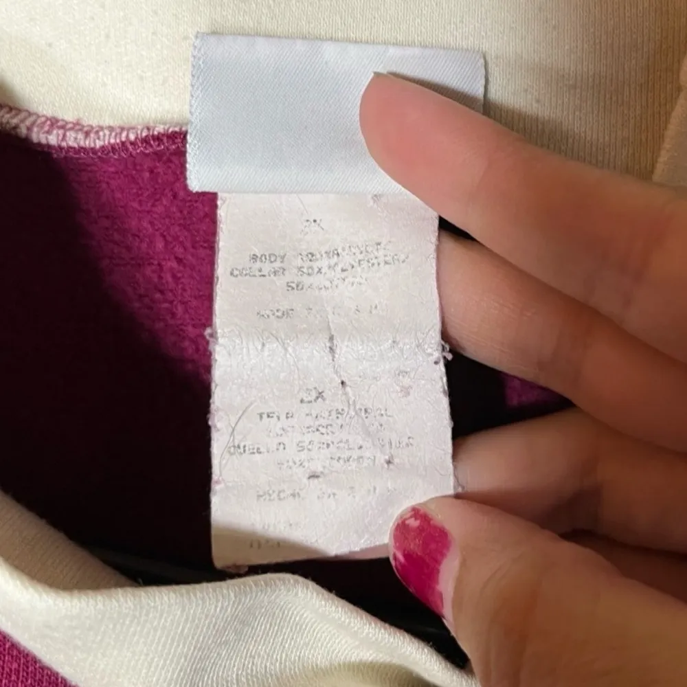 Vintage Basic Editions Burgundy Graphic Bird Watcher Crewneck Sweatshirt 2X Red - Image 11