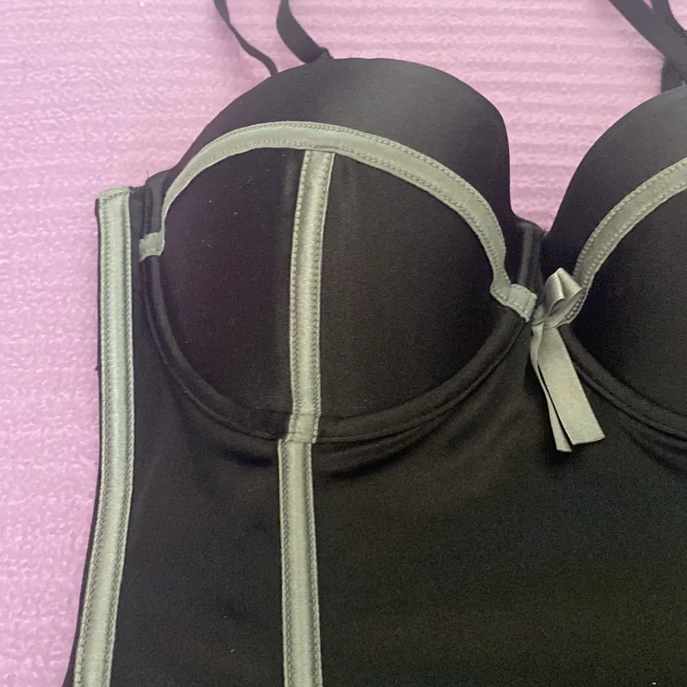 H & M black with grey corset - Image 2