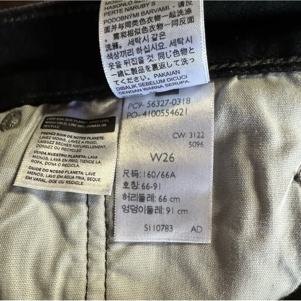 Levi’s 501 Black Distressed High Rise Raw Hem Denim Jean Shorts Size 26 New - Image 7