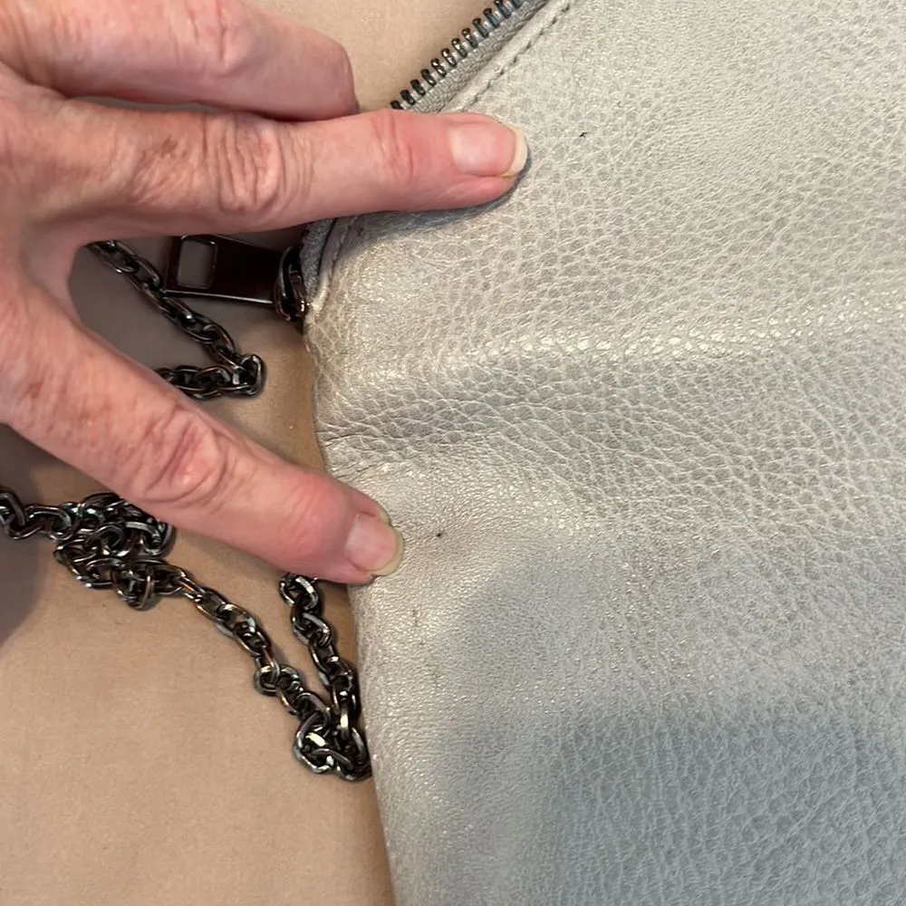 Urban expressions mini greyish blue crossbody wristlet roomy for its size EUC - Image 12