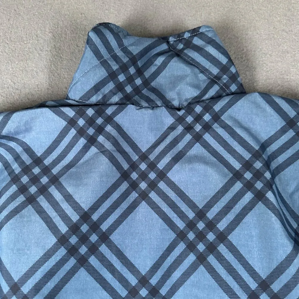 Sunderland of Scotland Cygnet Ladies L Blue Plaid Pullover Weatherbeater 1/4 Zip Size L - Image 14