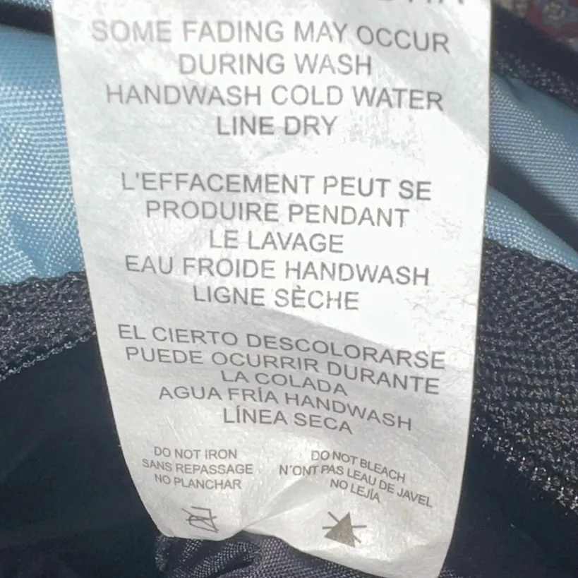 LeSportsac Rebecca Top Zip Lightweight Hobo Messenger Crossbody Travel Bag Blue - Image 10