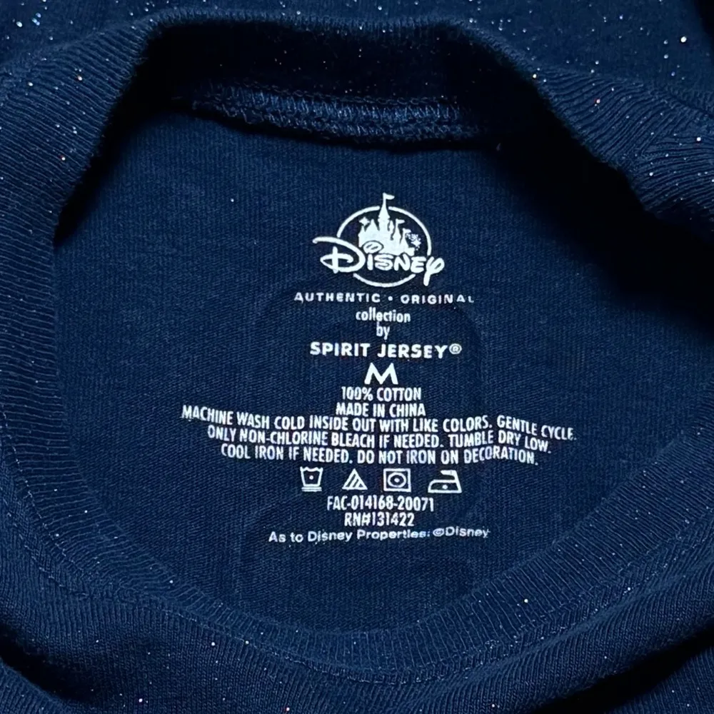 Disneyland 65th Anniversary Blue Sparkle Spirit Jersey Collectible Adult Size M - Image 8