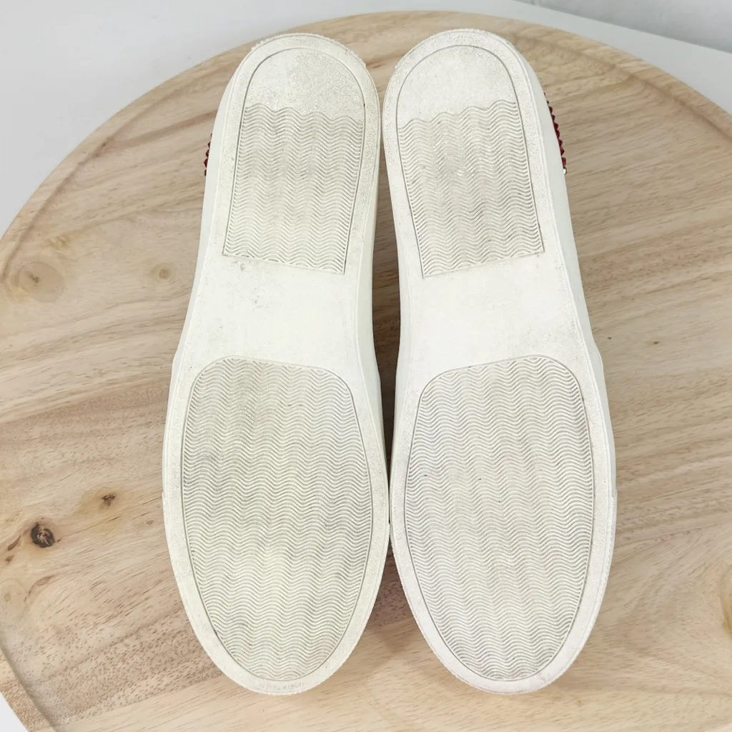 Betsey Johnson Coopers‎ Faux Suede Beaded Appliqué Slip On Sneakers Black 9 - Image 9