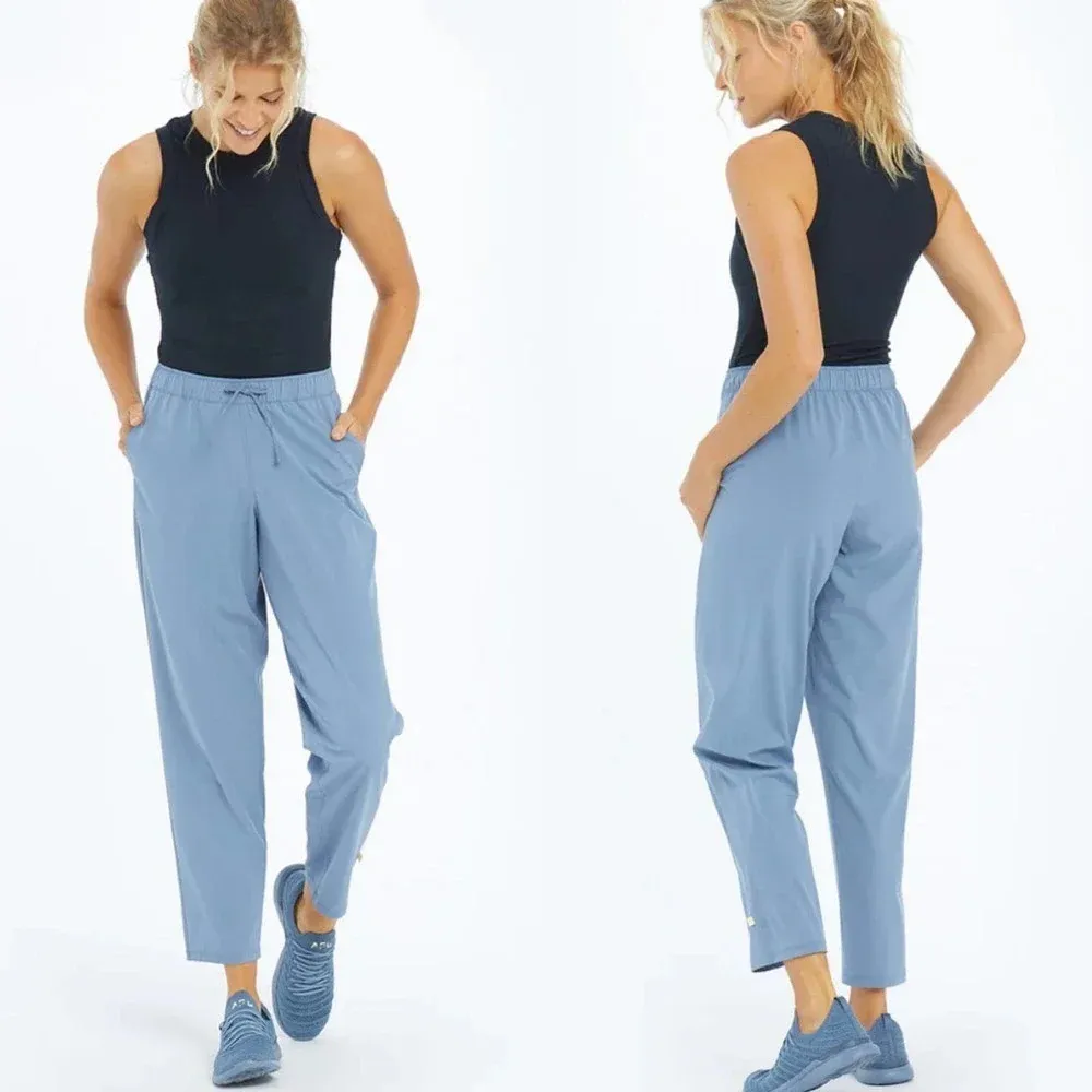 Summersalt The On-The-Go Pant in Slate Blue Drawstring Plus Size US 22 - Image 2