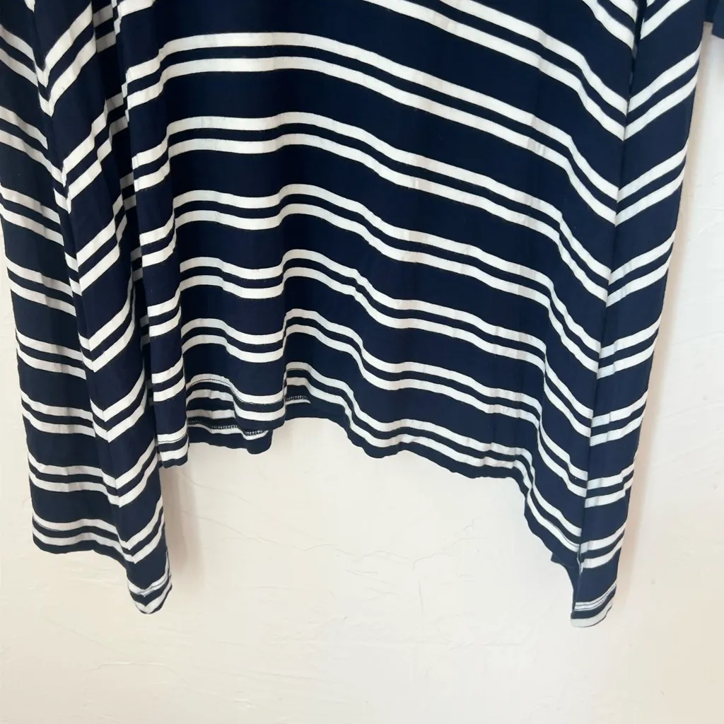 Anthropologie Maeve Striped Turtleneck Swing Dress size LP - Image 8