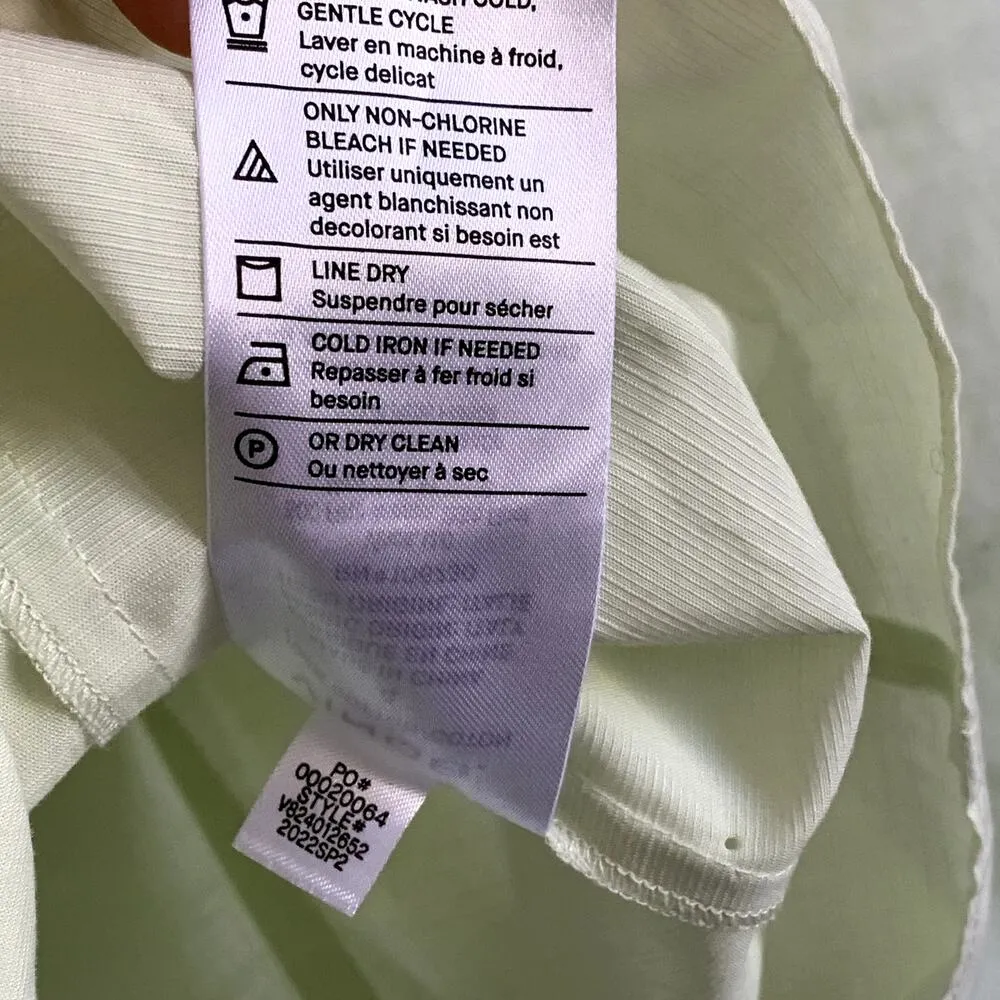 NEW Vince Draped Square Neck Top in Honeydew - Image 8