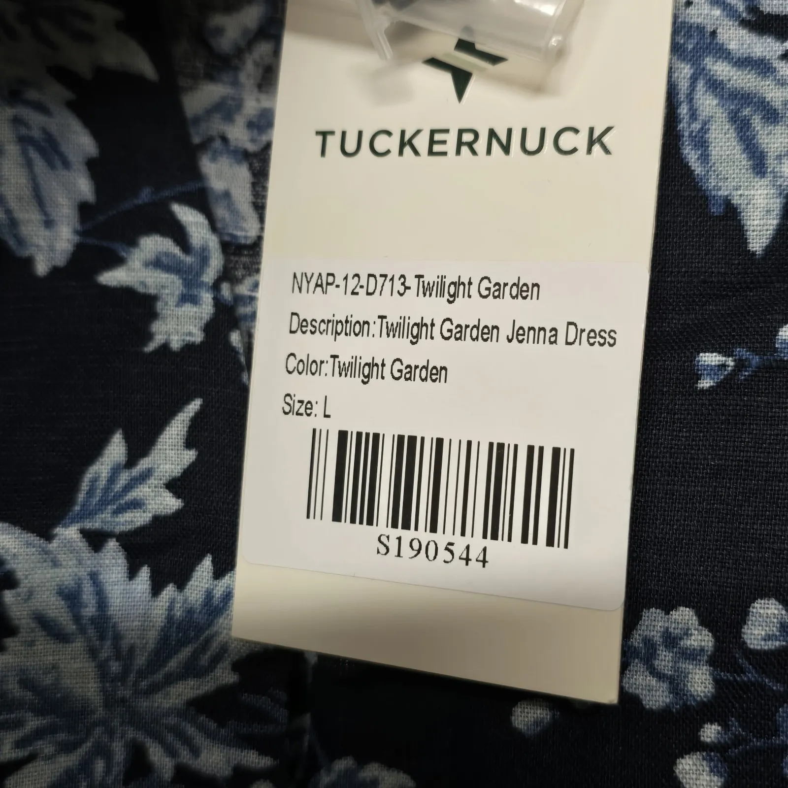 Tuckernuck Womens Twilight Garden Jenna Blue Floral‎ Maxi Dress Sz L NWT - Image 9