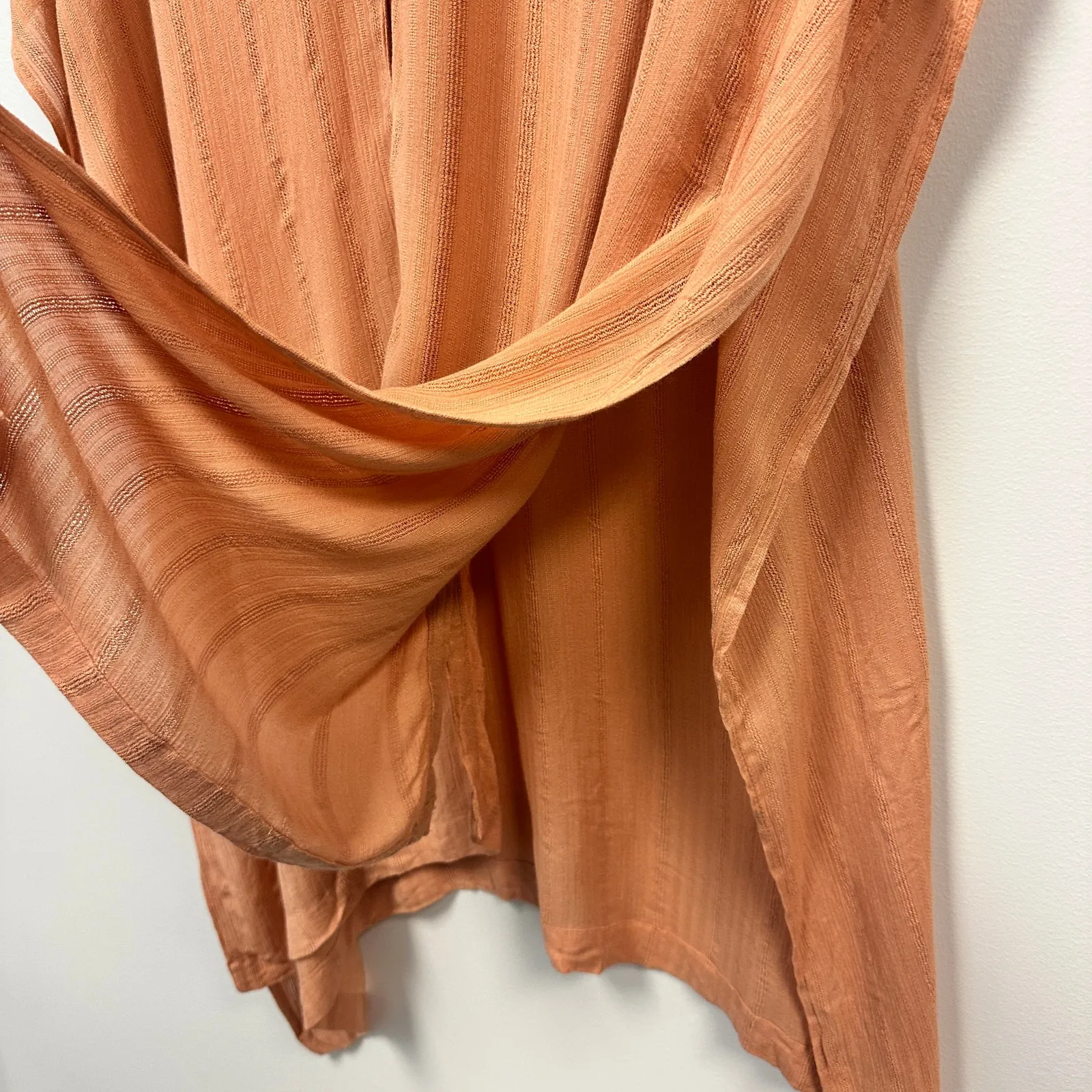 L*Space Revolve Anita Resort Wear Coastal Beachy Cover Up Toasted Orange Tan M-L - Image 7