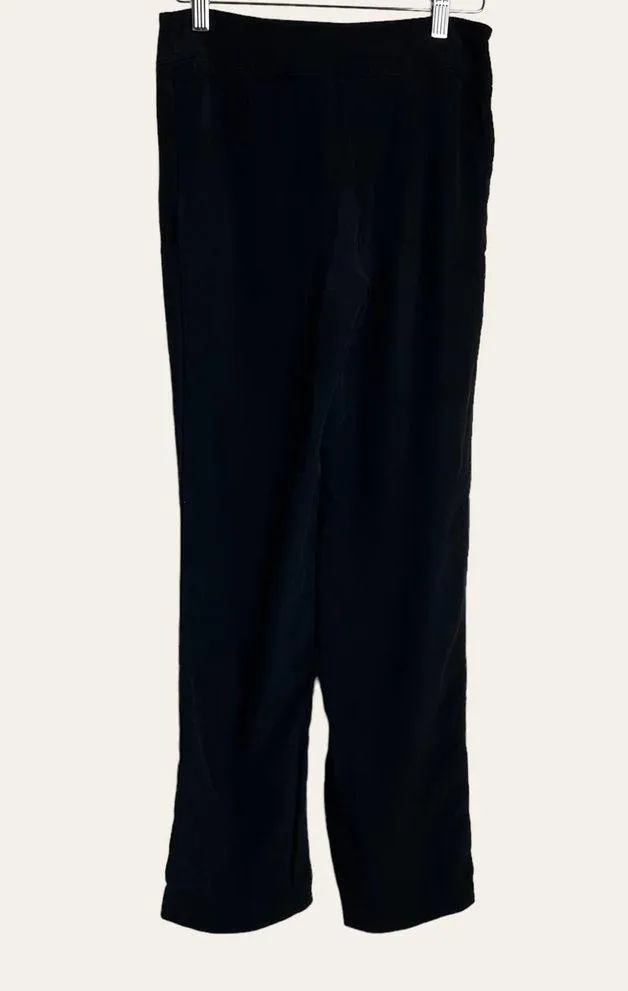 Armani Collezioni Solid Black Wide Leg Trouser Pants Women's Size 2 - Image 4