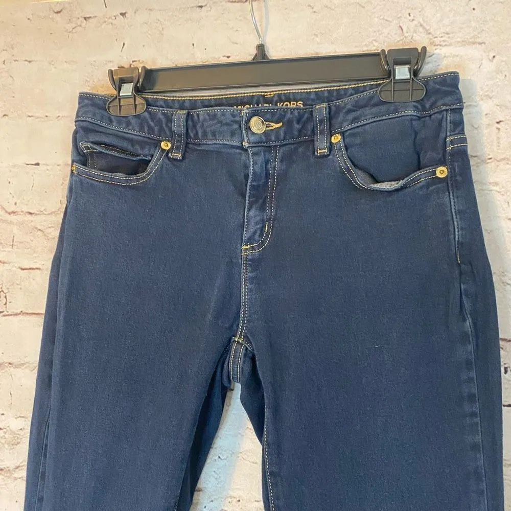 Michael Kors Izzy Skinny Jeans Dark Wash Non Distressed Womens Size 4 - Image 2