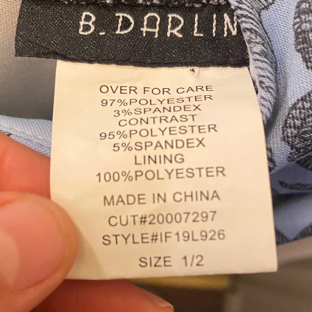 B Darlin Black and Blue Dress - Image 8