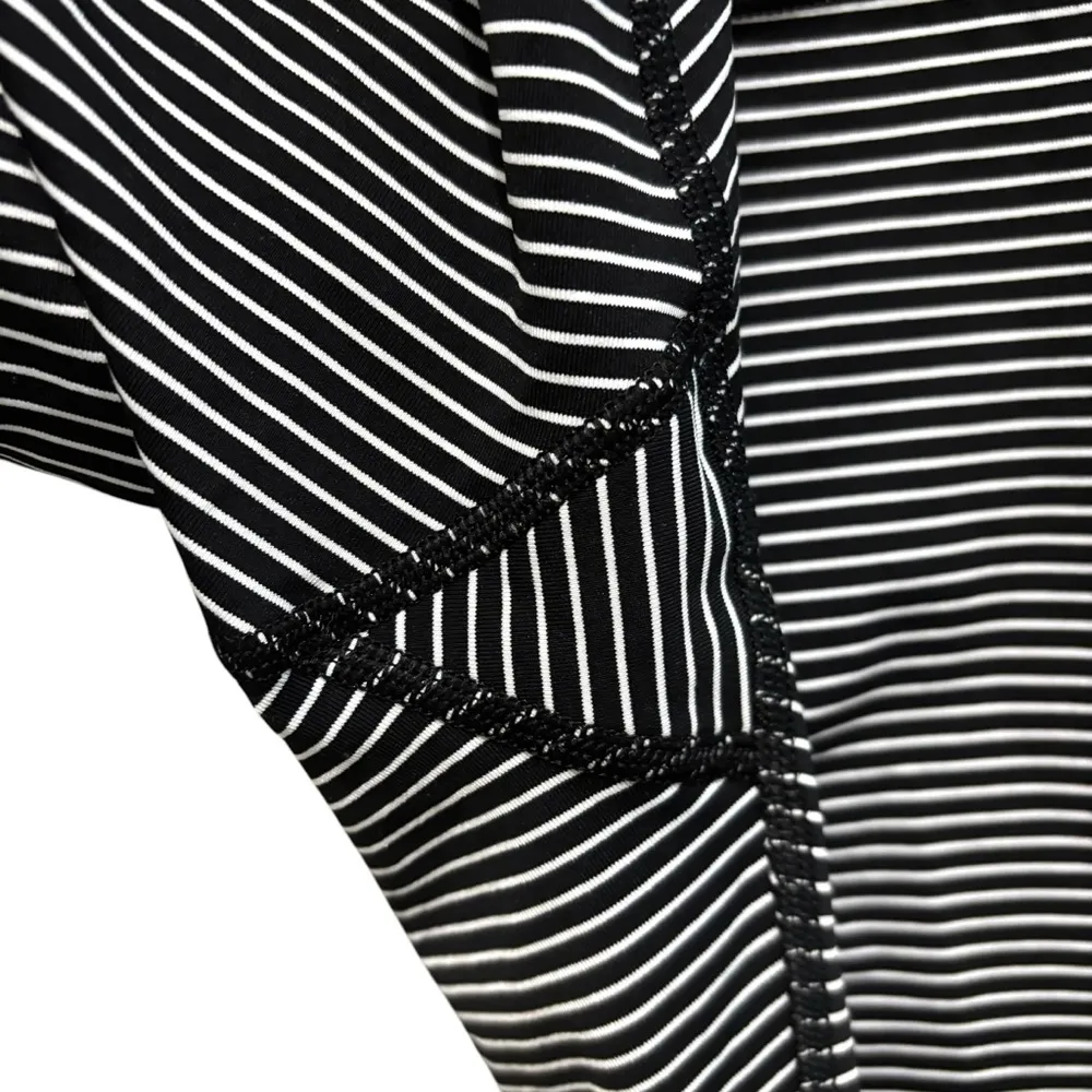Lululemon wunder under black white stripe high rise full length leggings - Image 5