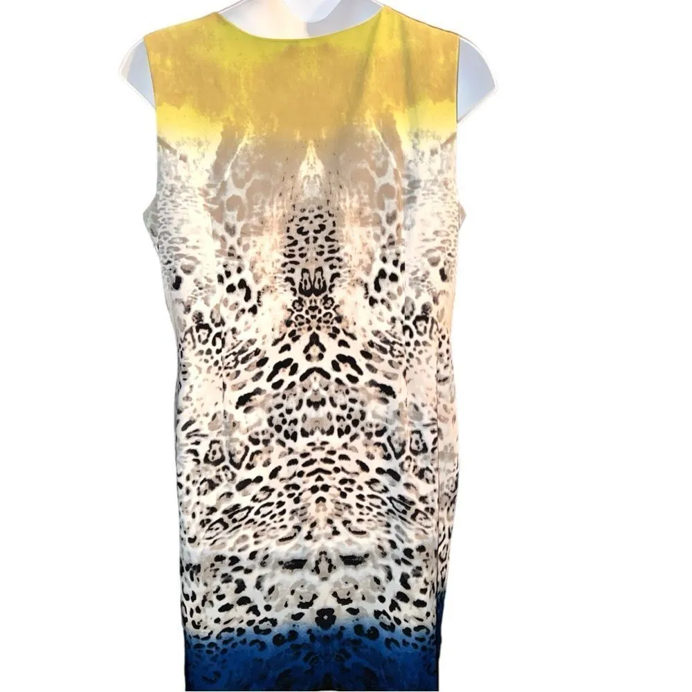 Voir Voir super nice summer dress for any occasion! Animal print design! Tan Size 18 - Image 5