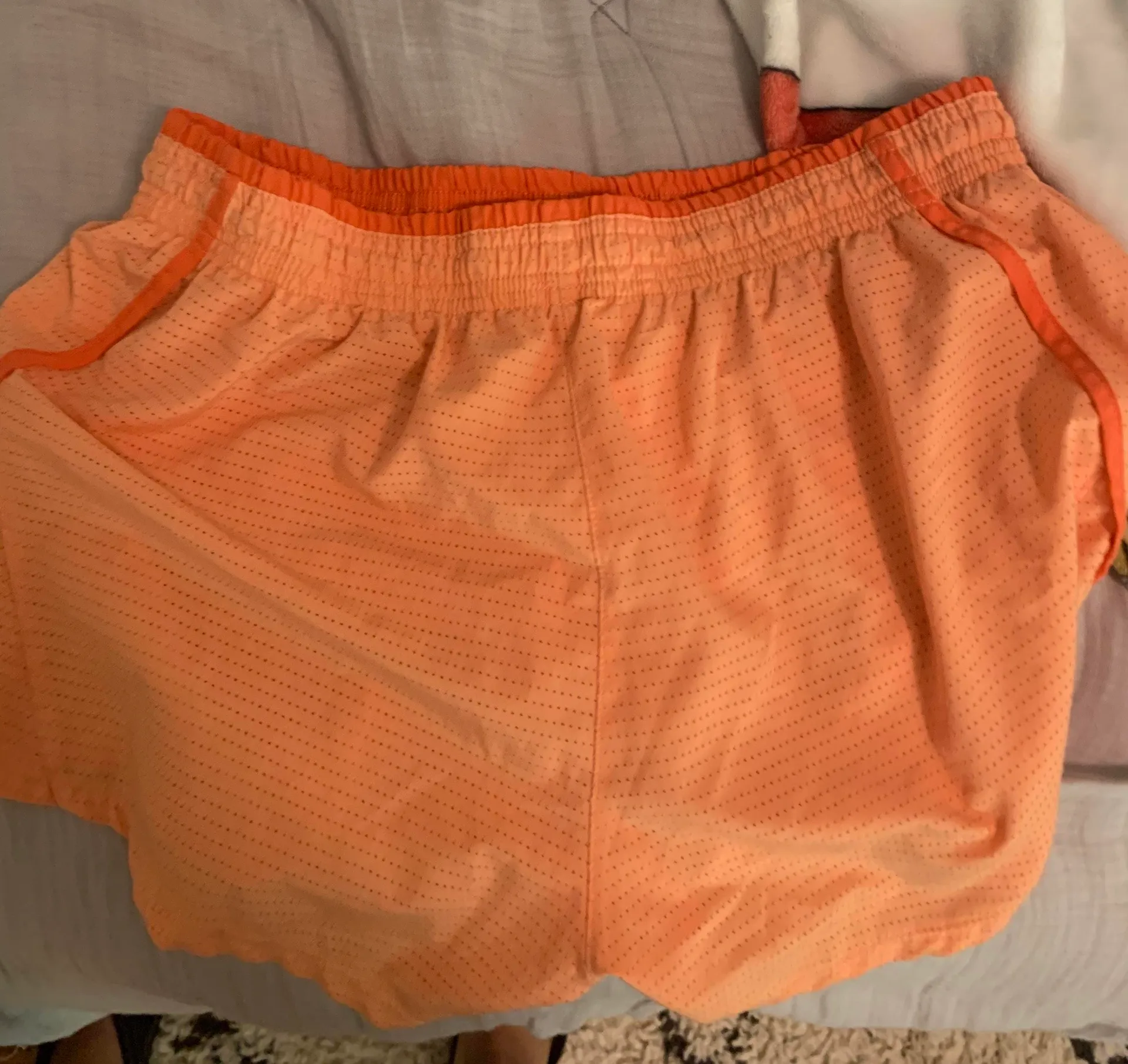 Nike Orange Tempo Shorts - Image 3