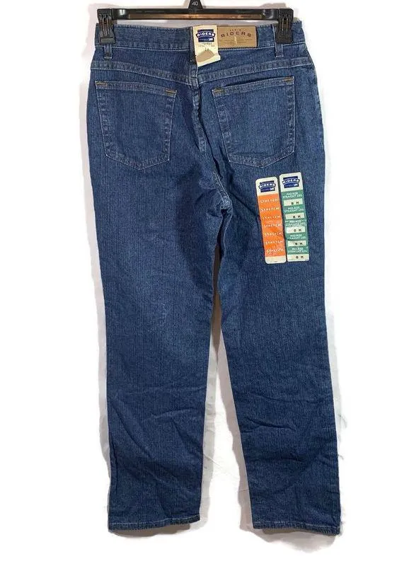 Riders by  Womens Jeans Retro Vintage Mid Rise Straight Leg Stretch Size 8M - Image 2
