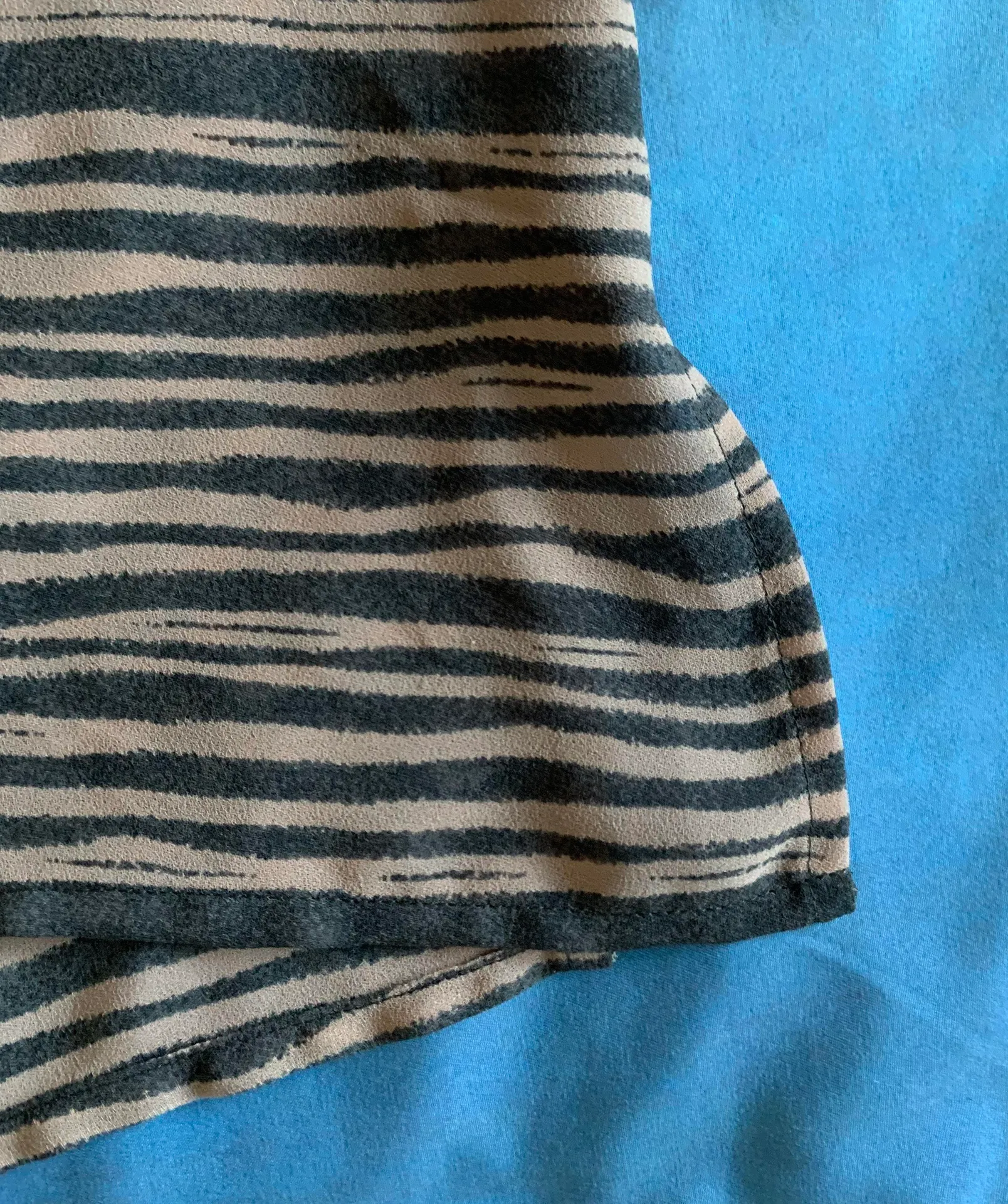 Rena Rowan for Seville Abstract Striped Blouse - Image 3