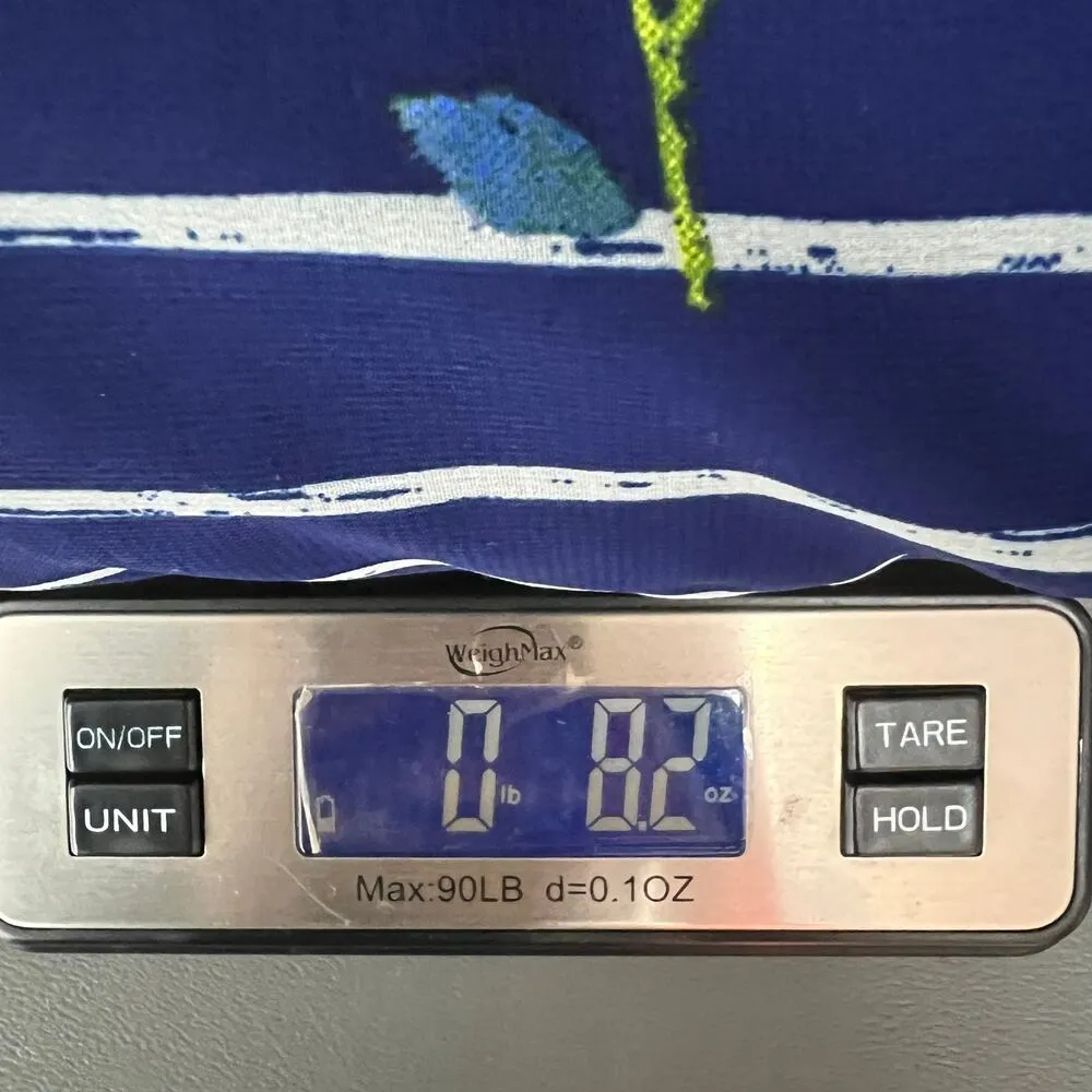 Maison Jules Striped Blue Floral Sleeveless A Line Women's Dress Size Medium - Image 11