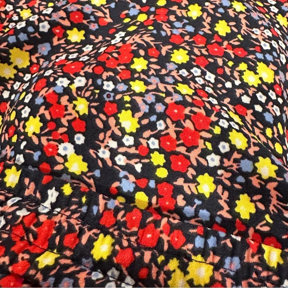 🔵 SALE 3/$25 JCREW MERCANTILE DITZY FLORAL PULLON ELASTIC WAIST SHORTS L - Image 4
