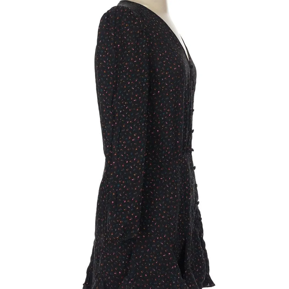 VERONICA BEARD Riggins Silk Dress in Black Sz S/4 - Image 10