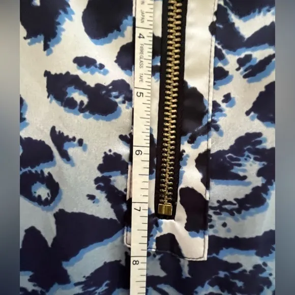 Dana Buchman Blue Ombré Cheetah Print Dress‎ Size XS - Image 11