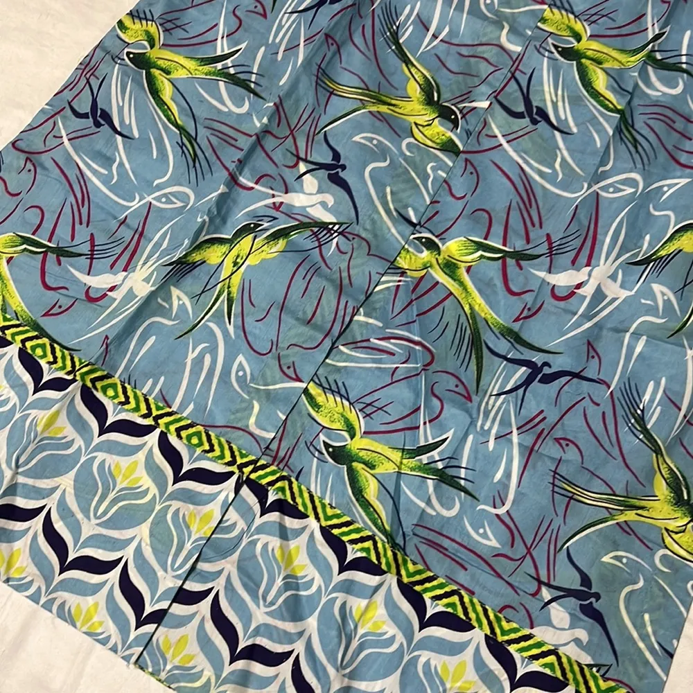 NWT Pakistani Indian designer kurta kameez shirt Blue - Image 4