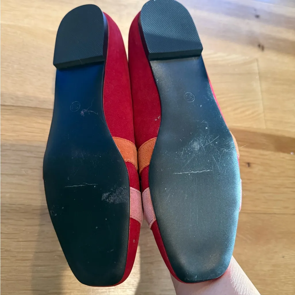 Stylish Red and Pink Women's Loafers - Image 4