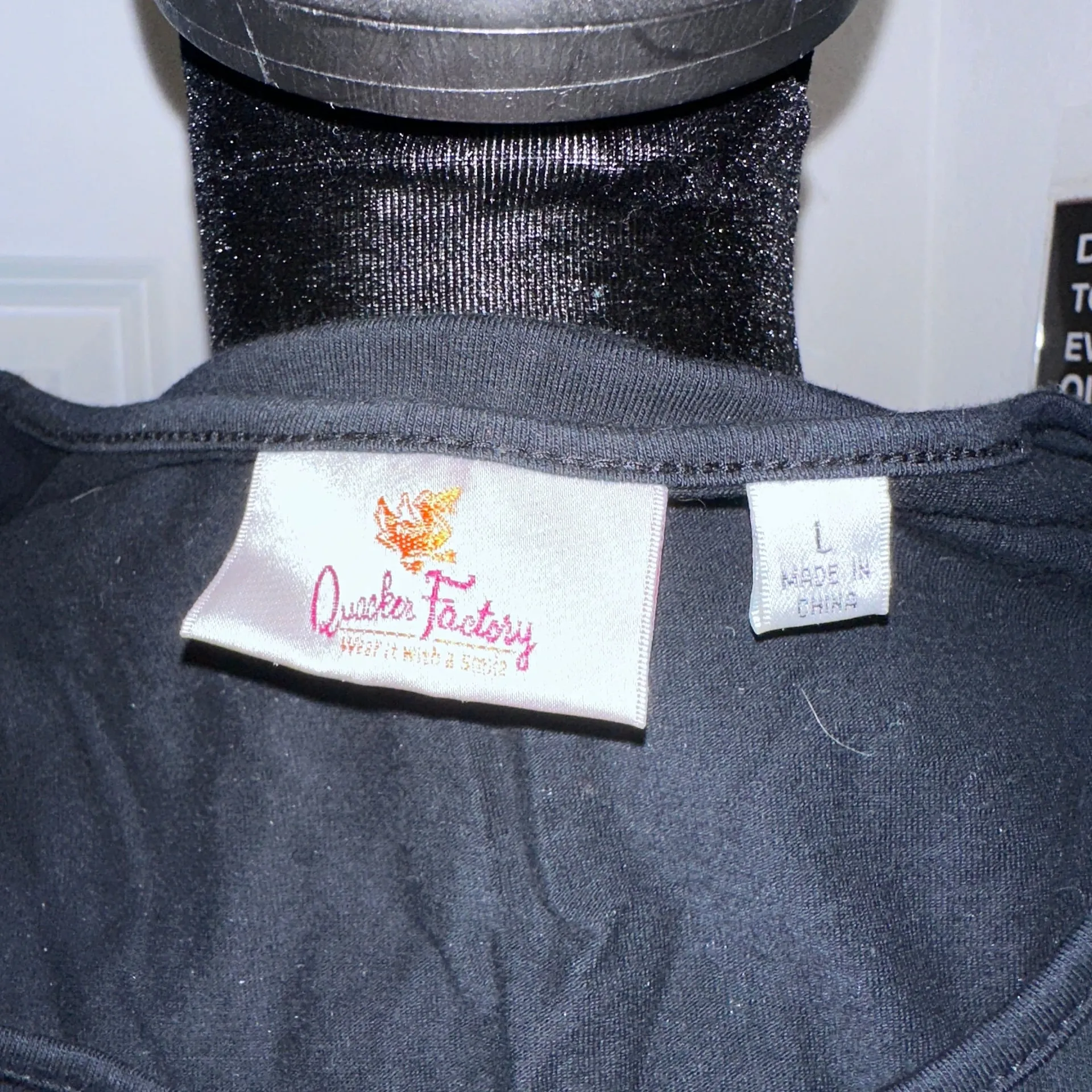 Quacker Factory Black Beaded and Sequined Scoop Neck Pullover Tunic Top - Image 2