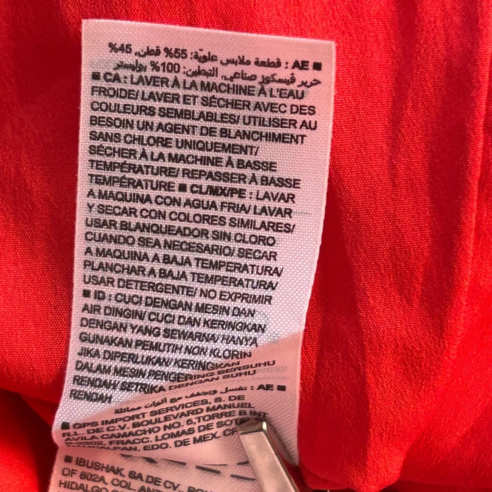 Old Navy Polka Dot Wrap Dress Red Large - Image 11