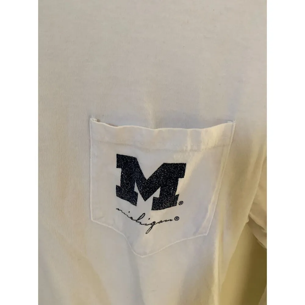 University Of Michigan Champion Womens Size Small Long Sleeve Shirt Tailgating - Image 3