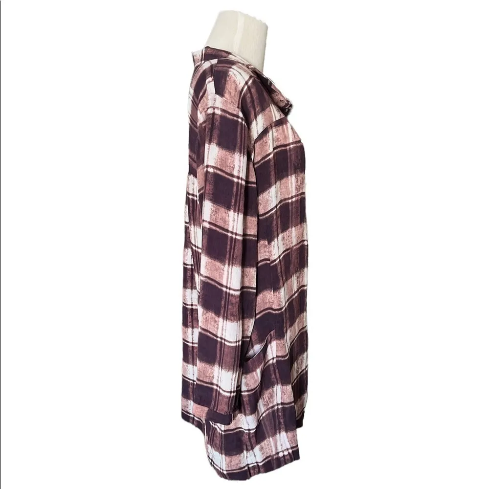 Garnet Hill Viscose Plaid Pocket Tunic | 16 - Image 3