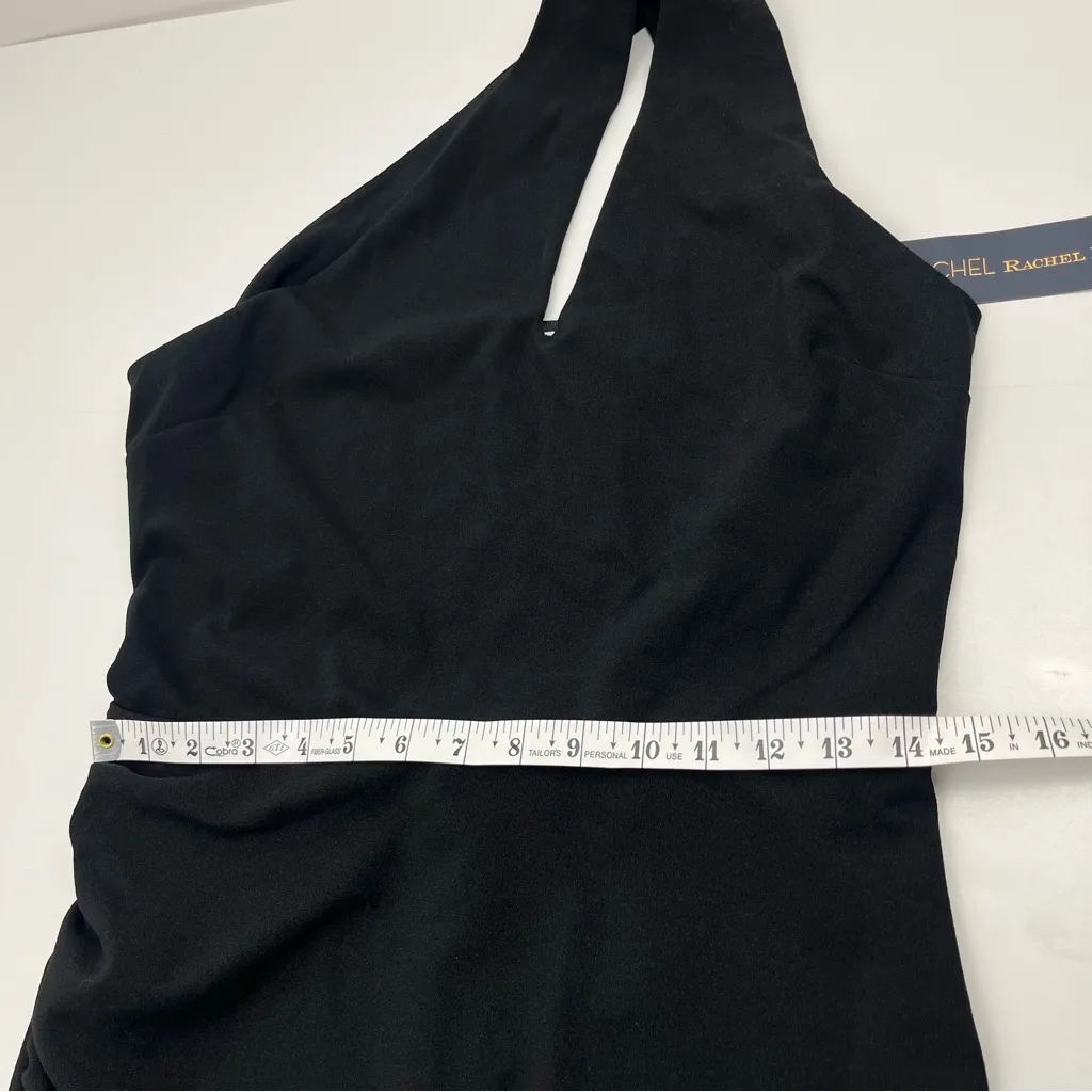 Rachel Rachel Roy One Shoulder Women Size Medium Black Dress Evening Wedding NEW - Image 13
