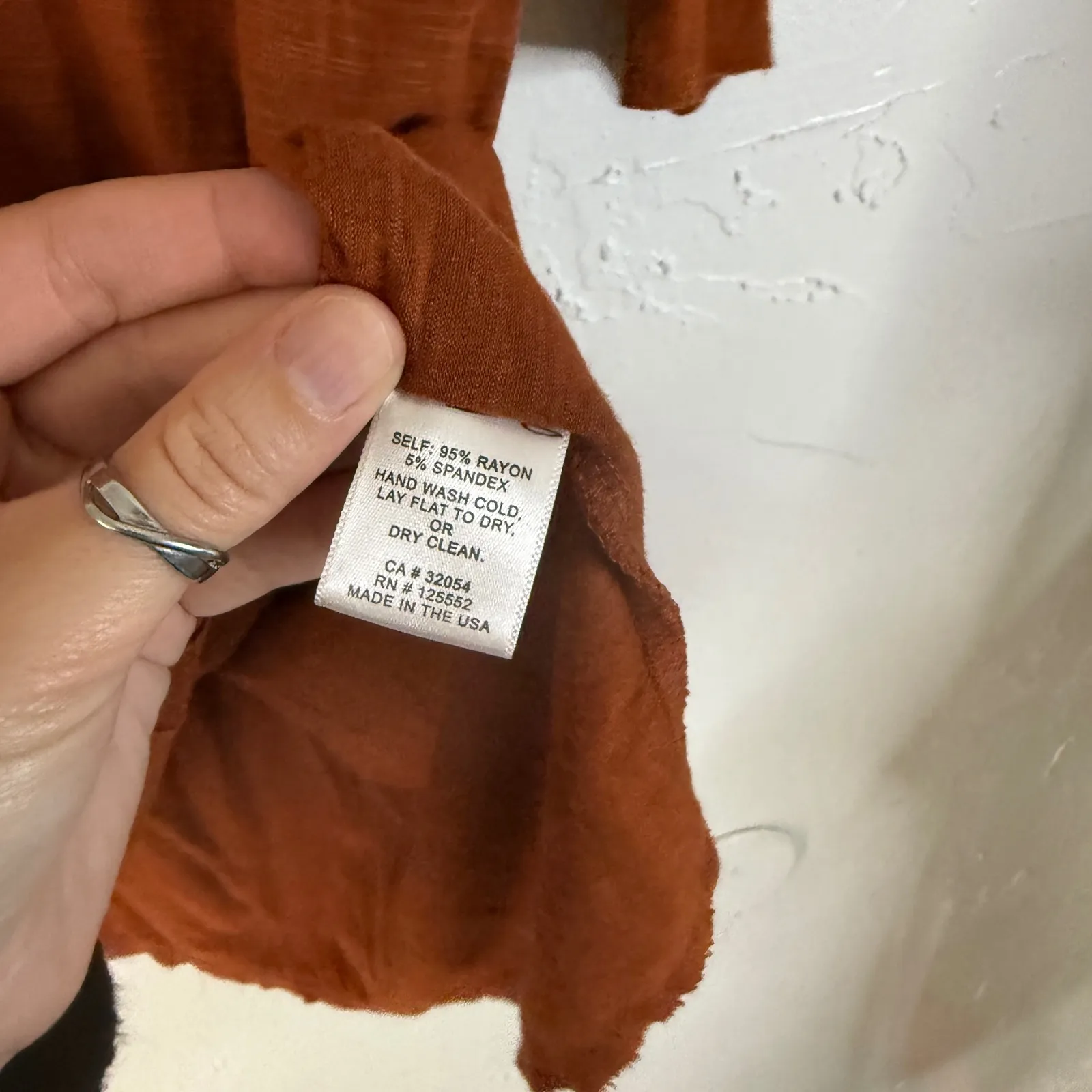 Dolan T Shirt Women‎ M Orange V Neck Dolman Sleeve Casual Basic Top Boho Western Size M - Image 6